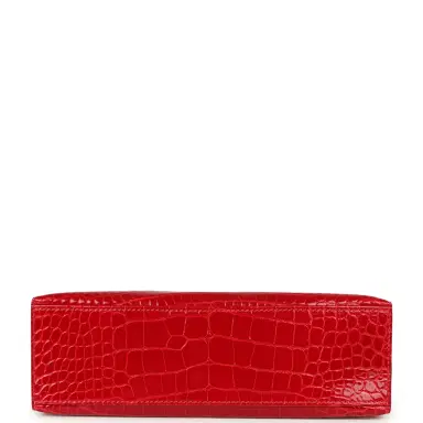 HERMÈS Pre-owned Hermes Kelly Pochette Braise Shiny Alligator Gold Hardware | Thumbnail 6 HERMÈS Pre-owned Hermes Kelly Pochette Braise Shiny Alligator Gold Hardware | Thumbnail 6