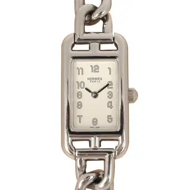 HERMÈS Pre-owned Hermes Nantucket Watch Small Model Stainless Steel | Thumbnail 3 HERMÈS Pre-owned Hermes Nantucket Watch Small Model Stainless Steel | Thumbnail 3