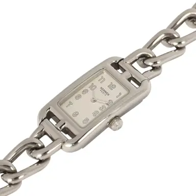 HERMÈS Pre-owned Hermes Nantucket Watch Small Model Stainless Steel | Thumbnail 5 HERMÈS Pre-owned Hermes Nantucket Watch Small Model Stainless Steel | Thumbnail 5