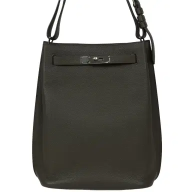 HERMÈS Pre-owned Hermes So Kelly 22 Vert de Gris Togo Palladium Hardware | Thumbnail 1 HERMÈS Pre-owned Hermes So Kelly 22 Vert de Gris Togo Palladium Hardware | Thumbnail 1