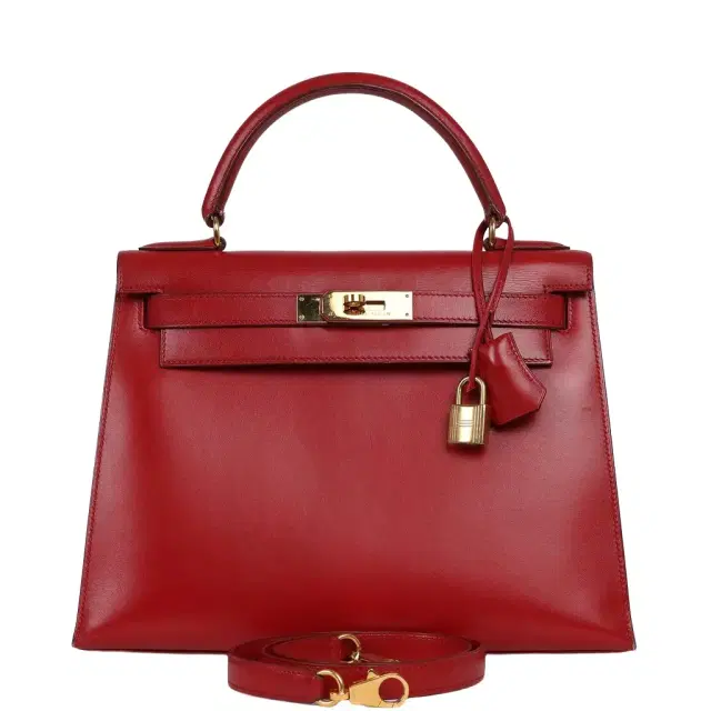 Vintage Hermes Kelly 28 Sellier Rouge Vif Tadelakt Gold Hardware Vintage Hermes Kelly 28 Sellier Rouge Vif Tadelakt Gold Hardware