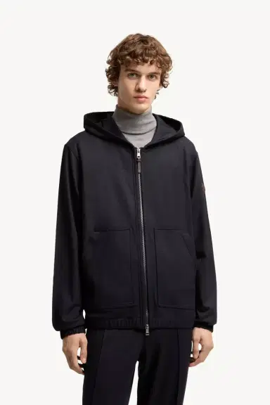 Moncler Flannel Zip-up Hoodie | Thumbnail 5 Moncler Flannel Zip-up Hoodie | Thumbnail 5