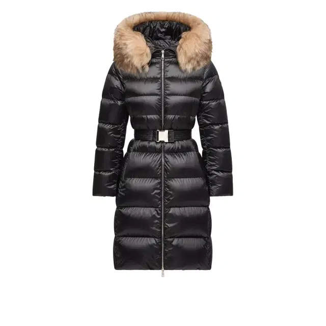 Leersies Shearling Trimmed Hooded Long Down Coat Leersies Shearling Trimmed Hooded Long Down Coat