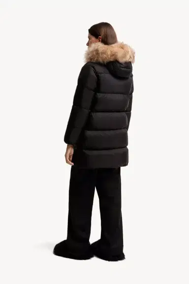 Moncler Aphroties Shearling Trimmed Hooded Long Down Parka | Thumbnail 6 Moncler Aphroties Shearling Trimmed Hooded Long Down Parka | Thumbnail 6