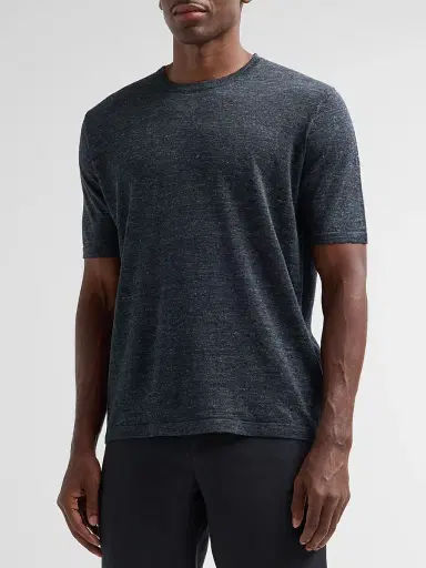 Saks Fifth Avenue Men's Linen Crewneck T-Shirt | Thumbnail 4 Saks Fifth Avenue Men's Linen Crewneck T-Shirt | Thumbnail 4