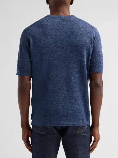 Saks Fifth Avenue Men's Linen Crewneck T-Shirt | Thumbnail 3 Saks Fifth Avenue Men's Linen Crewneck T-Shirt | Thumbnail 3