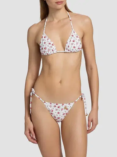 Dolce & Gabbana Women's Rose-Print Triangle Bikini | Thumbnail 3 Dolce & Gabbana Women's Rose-Print Triangle Bikini | Thumbnail 3