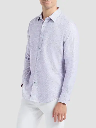 Robert Graham Men's Edison Textured Cotton Shirt | Thumbnail 4 Robert Graham Men's Edison Textured Cotton Shirt | Thumbnail 4