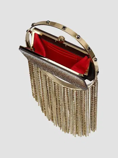 Christian Louboutin Women's Trapeze Evening Clutch | Thumbnail 4 Christian Louboutin Women's Trapeze Evening Clutch | Thumbnail 4