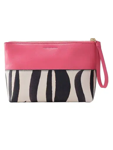Dries Van Noten Women's Rosa Carnivora Leather Pouch | Thumbnail 1 Dries Van Noten Women's Rosa Carnivora Leather Pouch | Thumbnail 1
