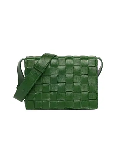Bottega Veneta Men's Intrecciato Leather Messenger Bag | Thumbnail 1 Bottega Veneta Men's Intrecciato Leather Messenger Bag | Thumbnail 1