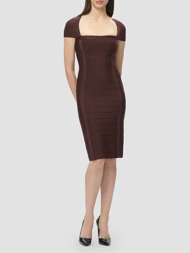 Hervé Léger Women's The Premiere Bandage Midi-Dress | Thumbnail 2 Hervé Léger Women's The Premiere Bandage Midi-Dress | Thumbnail 2
