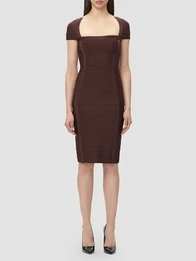 Hervé Léger Women's The Premiere Bandage Midi-Dress | Thumbnail 4 Hervé Léger Women's The Premiere Bandage Midi-Dress | Thumbnail 4