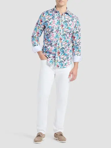 Robert Graham Men's Vacation Fund Stretch-Cotton Shirt | Thumbnail 2 Robert Graham Men's Vacation Fund Stretch-Cotton Shirt | Thumbnail 2