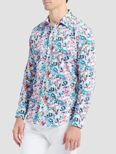 Robert Graham Men's Vacation Fund Stretch-Cotton Shirt | Thumbnail 4 Robert Graham Men's Vacation Fund Stretch-Cotton Shirt | Thumbnail 4
