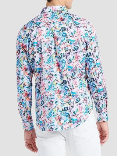 Robert Graham Men's Vacation Fund Stretch-Cotton Shirt | Thumbnail 5 Robert Graham Men's Vacation Fund Stretch-Cotton Shirt | Thumbnail 5