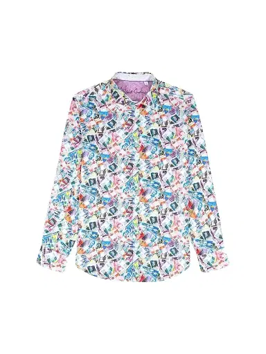 Robert Graham Men's Vacation Fund Stretch-Cotton Shirt | Thumbnail 1 Robert Graham Men's Vacation Fund Stretch-Cotton Shirt | Thumbnail 1