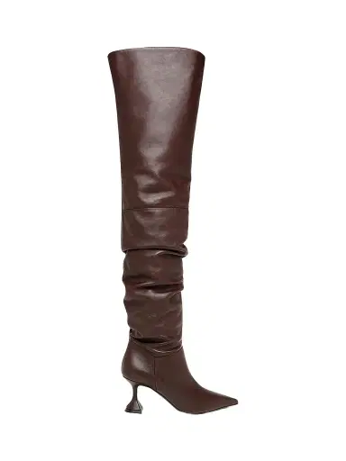 Amina Muaddi Women's Olivia 70MM Leather Over-The-Knee Boots | Thumbnail 1 Amina Muaddi Women's Olivia 70MM Leather Over-The-Knee Boots | Thumbnail 1