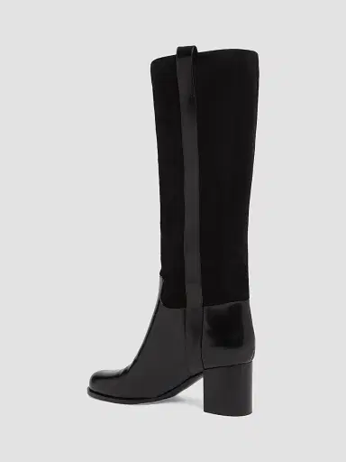 Dolce & Gabbana Women's Equestrian 60MM Suede & Leather Boots | Thumbnail 3 Dolce & Gabbana Women's Equestrian 60MM Suede & Leather Boots | Thumbnail 3