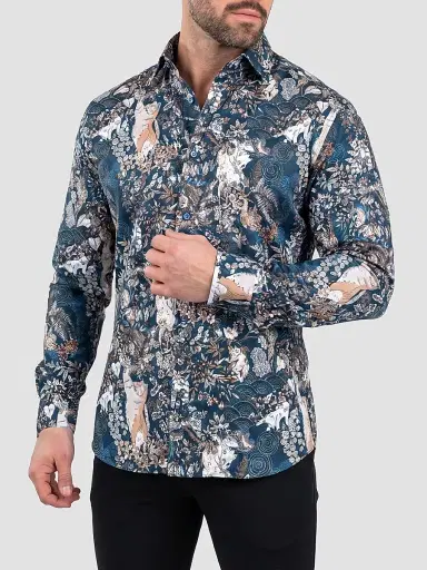 Maceoo Men's Fibonacci Woven Shirt | Thumbnail 3 Maceoo Men's Fibonacci Woven Shirt | Thumbnail 3