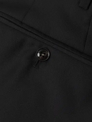 Giorgio Armani Men's Crease-Front Virgin Wool Trousers | Thumbnail 6 Giorgio Armani Men's Crease-Front Virgin Wool Trousers | Thumbnail 6
