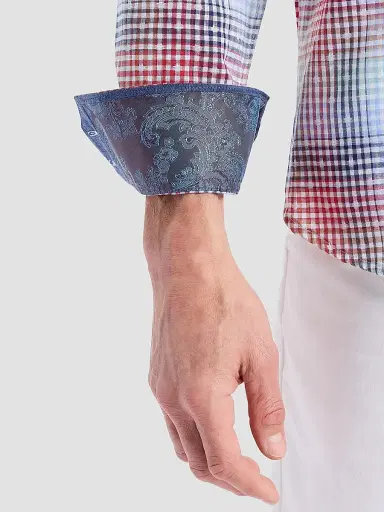 Robert Graham Men's Ligett Gingham Shirt | Thumbnail 6 Robert Graham Men's Ligett Gingham Shirt | Thumbnail 6