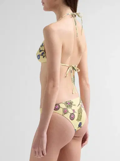 Versace Women's Broken Jewels Printed Swim Top | Thumbnail 3 Versace Women's Broken Jewels Printed Swim Top | Thumbnail 3