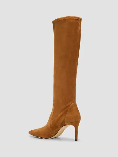 Stuart Weitzman Women's Stuart Power 75 75MM Suede Boots | Thumbnail 4 Stuart Weitzman Women's Stuart Power 75 75MM Suede Boots | Thumbnail 4