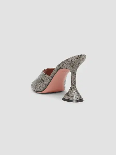 Amina Muaddi Women's Lupita 95MM Snakeskin-Embossed Leather Sandals | Thumbnail 3 Amina Muaddi Women's Lupita 95MM Snakeskin-Embossed Leather Sandals | Thumbnail 3