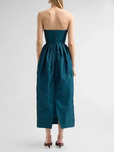 Ulla Johnson Women's Katerina Pleated Cloqué Strapless Cocktail Dress | Thumbnail 3 Ulla Johnson Women's Katerina Pleated Cloqué Strapless Cocktail Dress | Thumbnail 3