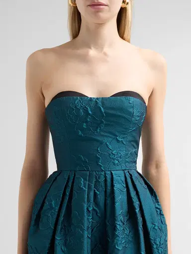 Ulla Johnson Women's Katerina Pleated Cloqué Strapless Cocktail Dress | Thumbnail 5 Ulla Johnson Women's Katerina Pleated Cloqué Strapless Cocktail Dress | Thumbnail 5