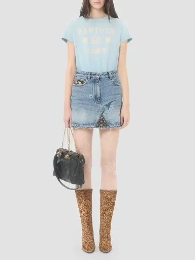 Valentino Women's Printed Cotton T-Shirt | Thumbnail 2 Valentino Women's Printed Cotton T-Shirt | Thumbnail 2