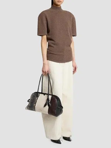 Jacquemus Women's Le Turismo Snake-Embossed Leather Bowler | Thumbnail 3 Jacquemus Women's Le Turismo Snake-Embossed Leather Bowler | Thumbnail 3
