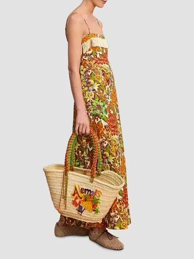 ALÉMAIS Women's Lana Floral Linen Maxi Dress | Thumbnail 3 ALÉMAIS Women's Lana Floral Linen Maxi Dress | Thumbnail 3