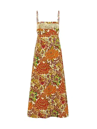 ALÉMAIS Women's Lana Floral Linen Maxi Dress | Thumbnail 1 ALÉMAIS Women's Lana Floral Linen Maxi Dress | Thumbnail 1