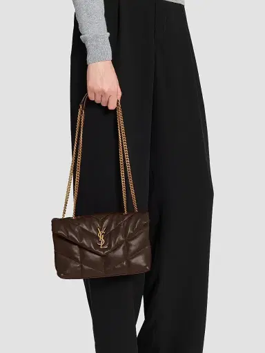 Saint Laurent Women's Puffer Toy Shoulder Bag in Quilted Lambskin | Thumbnail 2 Saint Laurent Women's Puffer Toy Shoulder Bag in Quilted Lambskin | Thumbnail 2