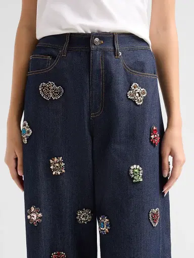 Cinq à Sept Women's Baroque Embellished Hayden Jeans | Thumbnail 5 Cinq à Sept Women's Baroque Embellished Hayden Jeans | Thumbnail 5