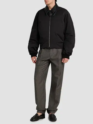 Bottega Veneta Men's Striped Wool-Mohair Trousers | Thumbnail 2 Bottega Veneta Men's Striped Wool-Mohair Trousers | Thumbnail 2