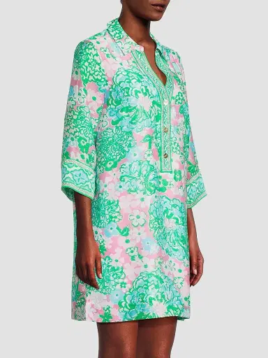 Lilly Pulitzer Women's Daphnie Plumes in Bloom Tunic Dress | Thumbnail 4 Lilly Pulitzer Women's Daphnie Plumes in Bloom Tunic Dress | Thumbnail 4