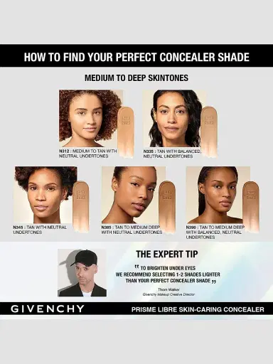Givenchy Prisme Libre Skin-Caring 24H Hydrating & Correcting Multi-Use Concealer | Thumbnail 5 Givenchy Prisme Libre Skin-Caring 24H Hydrating & Correcting Multi-Use Concealer | Thumbnail 5