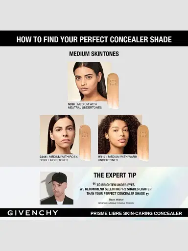 Givenchy Prisme Libre Skin-Caring 24H Hydrating & Correcting Multi-Use Concealer | Thumbnail 5 Givenchy Prisme Libre Skin-Caring 24H Hydrating & Correcting Multi-Use Concealer | Thumbnail 5