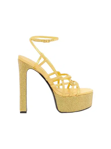 Versace Women's 140MM Embellished Block-Heel Sandals | Thumbnail 1 Versace Women's 140MM Embellished Block-Heel Sandals | Thumbnail 1