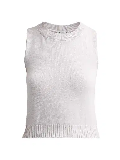Oscar de la Renta Women's Cropped Wool Twinset Tank | Thumbnail 1 Oscar de la Renta Women's Cropped Wool Twinset Tank | Thumbnail 1