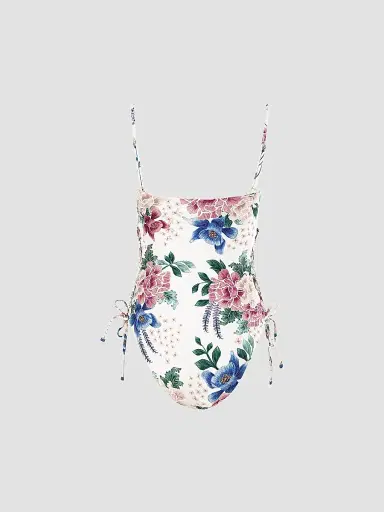 Agua Bendita Women's Posh Ivy Floral Reversible Cut-Out One-Piece Swimsuit | Thumbnail 2 Agua Bendita Women's Posh Ivy Floral Reversible Cut-Out One-Piece Swimsuit | Thumbnail 2