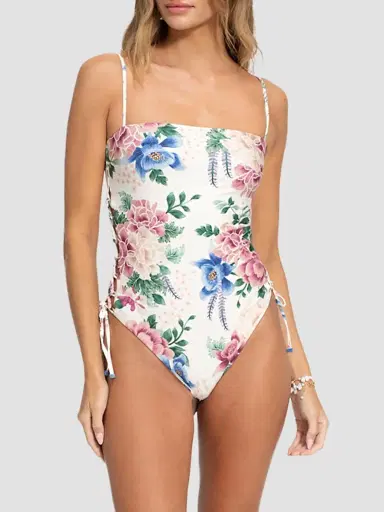 Agua Bendita Women's Posh Ivy Floral Reversible Cut-Out One-Piece Swimsuit | Thumbnail 4 Agua Bendita Women's Posh Ivy Floral Reversible Cut-Out One-Piece Swimsuit | Thumbnail 4