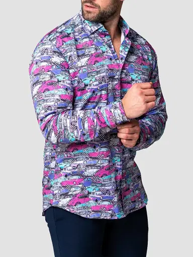 Maceoo Men's Fibonacci Vin Multi Shirt | Thumbnail 4 Maceoo Men's Fibonacci Vin Multi Shirt | Thumbnail 4
