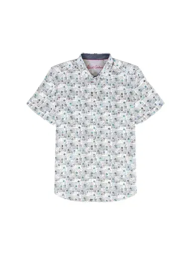 Robert Graham Men's Embarcadero Geometric Cotton Short-Sleeve Shirt | Thumbnail 1 Robert Graham Men's Embarcadero Geometric Cotton Short-Sleeve Shirt | Thumbnail 1
