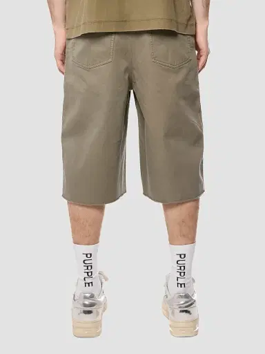 Purple Brand Men's Cotton Twill Shorts | Thumbnail 2 Purple Brand Men's Cotton Twill Shorts | Thumbnail 2