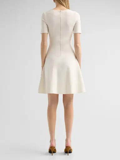 Oscar de la Renta Women's Floral Laser-Cut Knit Mini Dress | Thumbnail 3 Oscar de la Renta Women's Floral Laser-Cut Knit Mini Dress | Thumbnail 3