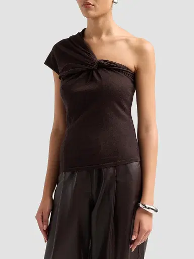 A.L.C. A. L.C. Women's Kaylee Merino Wool One-Shoulder Top | Thumbnail 4 A.L.C. A. L.C. Women's Kaylee Merino Wool One-Shoulder Top | Thumbnail 4